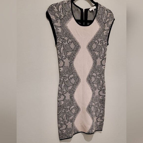 PARKER 'Alexander' Blush Floral Lace Print Dress size Medium - Picture 7 of 16